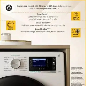 Lave linge hublot WHIRLPOOL W8X89ADSILENCEFR