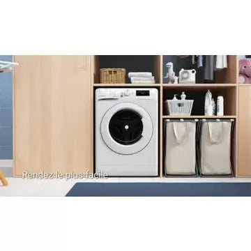 Lave linge séchant hublot INDESIT	BDE107436WKVFR