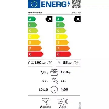 Lave linge séchant hublot LG LSWD100E SIGNATURE