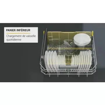 Lave vaisselle encastrable  WHIRLPOOL	W7IHT40TS MaxiSpace