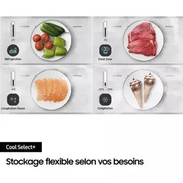 Réfrigérateur combiné SAMSUNG RB38T607BB1
