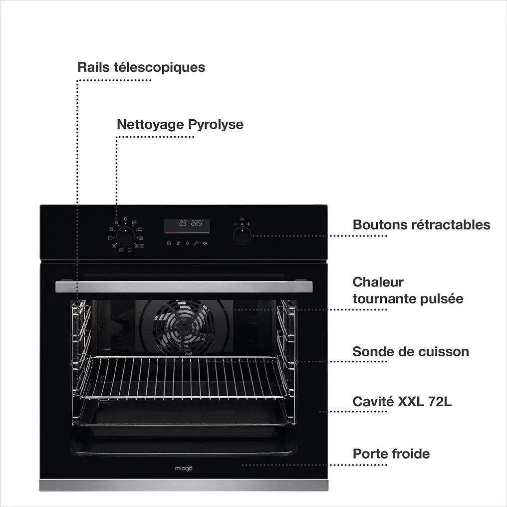 Four encastrable MIOGO MOP721PR2 Airfry DN ELECTRO