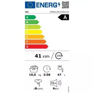 Lave linge hublot 	AEG	LFR95A116S
