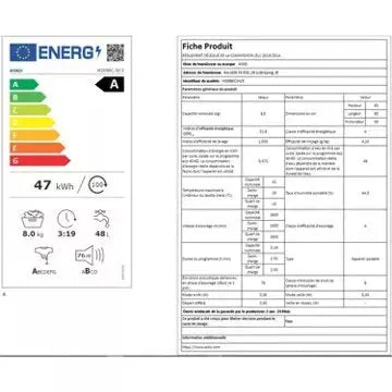 Lave linge hublot 	ASKO W2086C.W/3