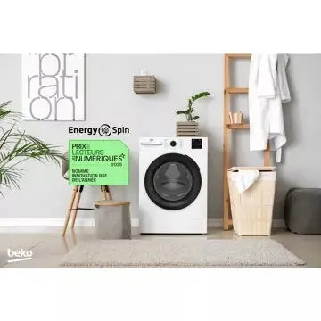Lave linge hublot 	BEKO BM3WFU47411B Energy Spin