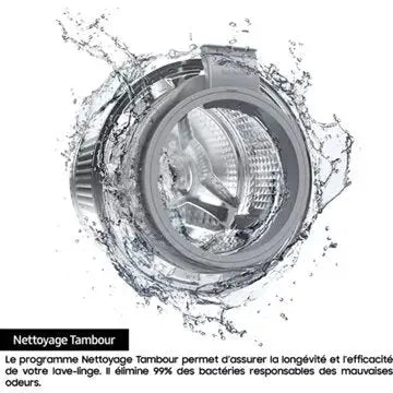 Lave linge hublot SAMSUNG WW90CGC04DAH Bespoke AI